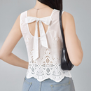 Blusa Cidra Romantic: Detalhe em Renda e Laço nas Costas